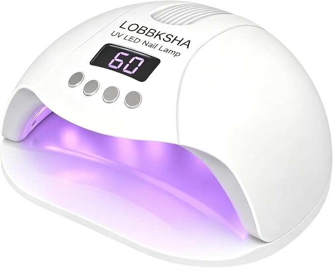UV LED Nail Lamp, 280W Fast Curing Gel Nail Dryer for Gel Polish, Rhinestone Glue, Solid & Liner Gel, 4 Timers & Spacious Chamber with Smart Sensor, Professional 45Pcs LEDs for Home Salon Use