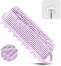 Silicone Body Scrubber, Loofah for Women, Shower Cleaner Scrub Body Brush | Gentle Exfoliating Shower Bath Brush, Rubber Body Wash Deep Cleaning & Exfoliator & Massage, Travel-Friendly for Bathroom