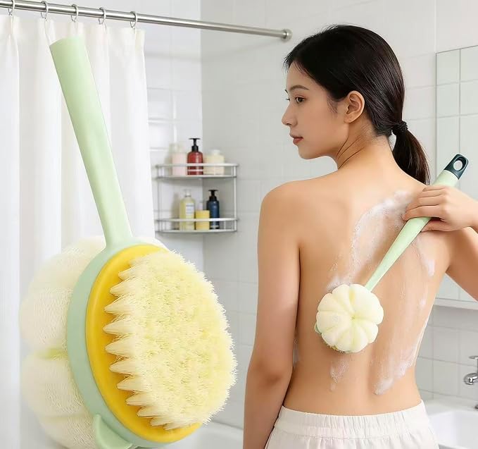 2 Piece Set Shower Back Scrubber, Back Scrubber for Shower, Shower Brush for Body, Deeply cleanses the Skin on the Back, removes Dead Skin Cells