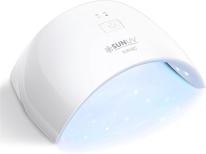 SUNUV UV LED Nail Lamp, UV Light for Gel Nail Polish Dryer SUN9C Blue | Auto Sensor with 2 Times, Portable for Hands & Feet, Fast Curing Lamp for All Gel Polishes, Easy to Use DIY Manicure at Home