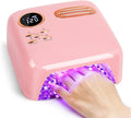 UV LED Nail Lamp for Gel Polish 72W Rechargeable Gel Nail Lamp Cordless Nail Dryer with Replaceable Light Board UV Light for Gel Nails for Home and Salon Use