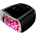 96W Rechargeable UV LED Nail Lamp, Cordless UV Light for Nails with LCD Display Auto Sensor, 4 Timer Setting and Smart Sensor Nail Dryer,Nail Cure Light with Removable Bottom (Black)