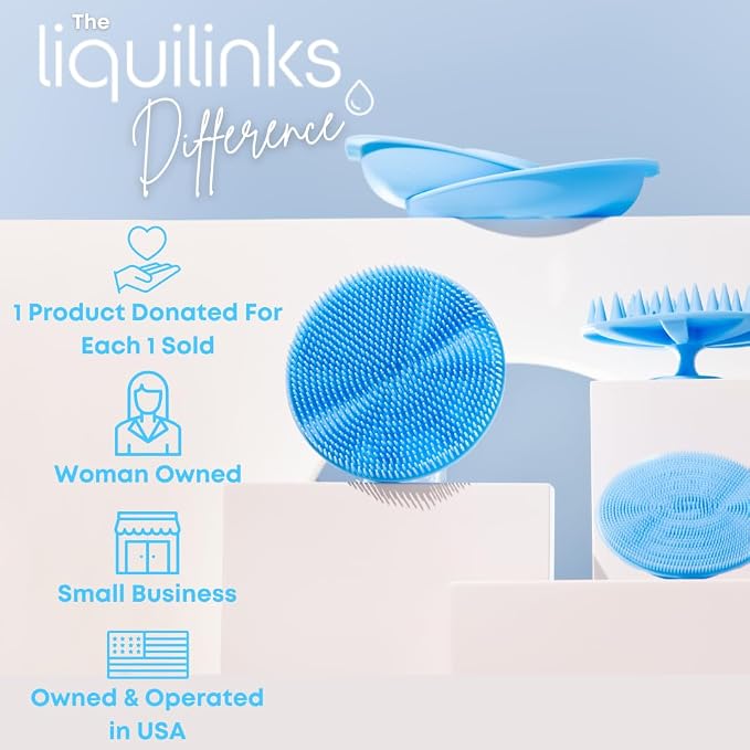 Beauty Gift Set - Silicone Spa Kit for Face & Body (Sage Green) | Includes Water Catching Wristbands, Body Scrubber, Face Buffer, & Scalp Exfoliator, Trendy Self-Care Gift for Teens & Women