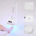 UV Foot Lamp with Stand, 78W Hanging Pedicure Lamp, Cordless UV Light for Feet with Sensor, LED Nail Light on an Arm, Wireless Gel Nail Polish Curing for Nails (Whole Floor Lamp)
