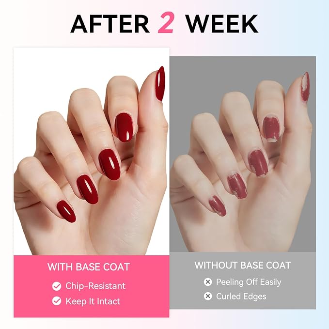 Makartt Hema-Free Gel Base Coat 15ML Upgraded Mild Formula | TPO-Free, Long Lasting, Clear Gel Polish Soak Off UV LED Lamp Needed, No More Damaged Nails, for Home DIY Gift Salon