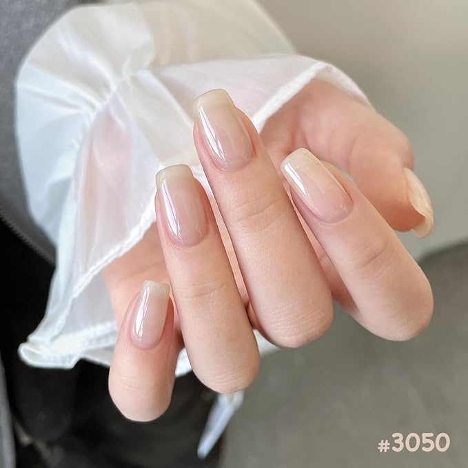 GAOY Jelly Gel Polish Set, Silky Cream Pink Nude Shades, Sheer Long Lasting Gel for Home & Salon Manicure