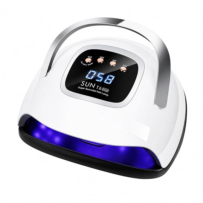 LKE 220W UV LED Nail Lamp, Professional Gel Dryer with Even Cure & Smart Sensor for Salon/Home