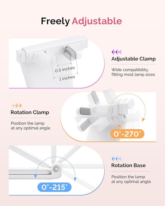 MelodySusie Nail Lamp Stand & Holder for Flash Cure Handheld UV Light