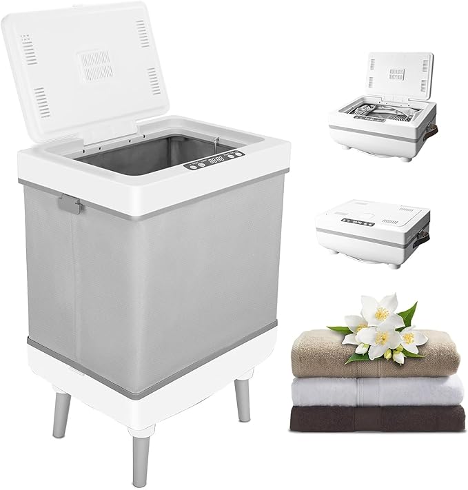 Large Towel Warmer Bucket, 20L Electric Hot Towel Warmer for Bathroom, Spa, Salon, Luxury Freestanding Towel Heater with Timer, Delay Start & 3 Temp Settings (35L-A)