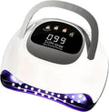 UV LED Nail Lamp with 72 Beads, 320W Nail Curing Lamps for Gel Polish with Automatic Sensor/4 Timer Setting,Led Nail Dryer, Professional Nail Art Drying Tools for Fingernail and Toenail.