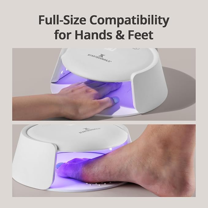 BTArtboxnails XCuringPRO Nail Lamp, Globally Certified Fast Cure Nail Light | Ecostead UV LED Beads Instant Cure Nail Dryer with 4 Timer, Smart Sensor, LCD Display for Curing All Gel Nail Polish