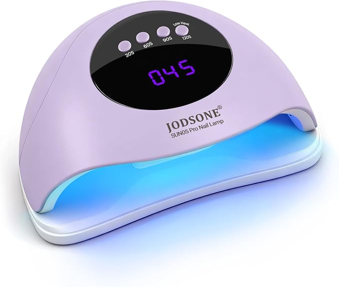 JODSONE U V LED Nail Dryer Quick Curing Lamp with 4 Timer & Auto Sensor Manicure Tool Purple