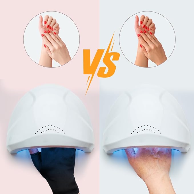 Syhood 3 Pair UV Gloves for Gel Nail Lamp Upf50+ UV Fingerless Protection Glove for Manicures Protect Hand from Sun Nail Lamp