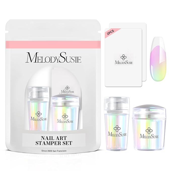 MelodySusie UV Nail Lamp with Nail Stamper Kit