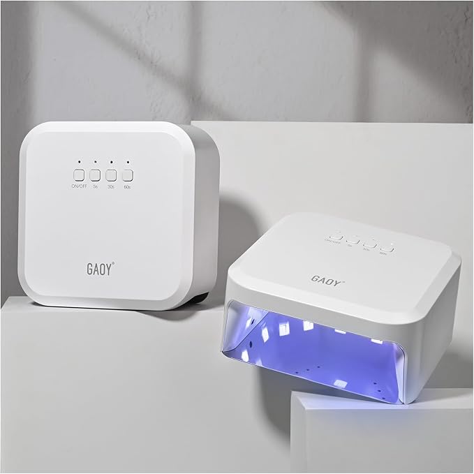 GAOY Fast Curing Lamp with Infrared Sensor and 3 Timers, White | UV Light for Gel Nails, Professional Nail Dryer for Salon and Manicure Art at Home