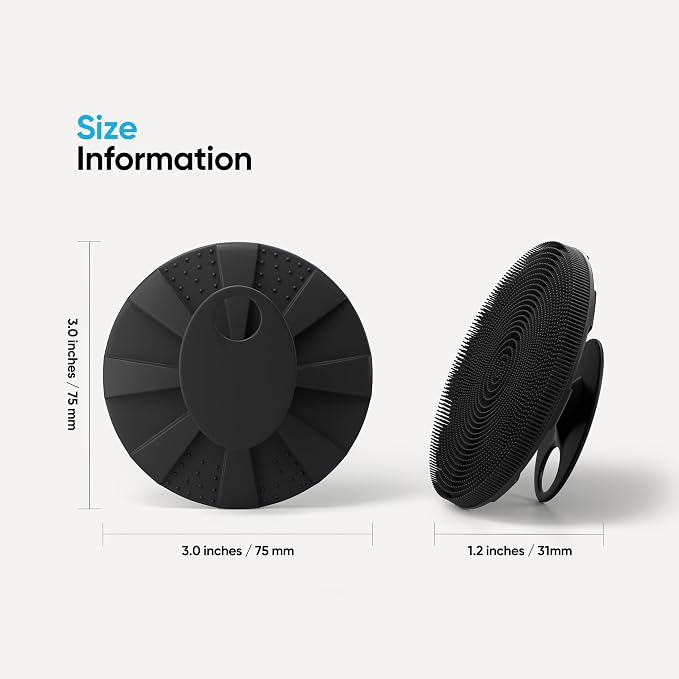 ProBliva Silicone Body Scrubber for Shower - Gentle Exfoliating & Lather Boosting Soft Silicone Cleansing Brush, Deep Clean for Sweat- and Moisture-Prone Areas with Body Wash, for Men & Women