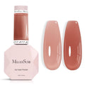 MelodySusie Brown Gel Nail Polish, 0.5Fl.oz Jeweliver Gel Polish Dark Brown Nude Color Coffee Soak Off UV LED Light Cure Gift for Women Girls Winter Nail Art Manicure DIY at Home JC17