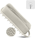 Silicone Body Scrubber, Loofah for Women, Shower Cleaner Scrub Body Brush | Gentle Exfoliating Shower Bath Brush, Rubber Body Wash Deep Cleaning & Exfoliator & Massage, Travel-Friendly for Bathroom