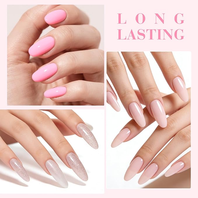 CANNI 9ML Gel Nail Polish Set, 6 Shimmer Nude Shades UV LED Soak Off Gel | Smooth Application • Highly Pigmented • Glossy Finish • Long-Lasting Wear • Nail Art • Salon DIY Manicure • Easy Application