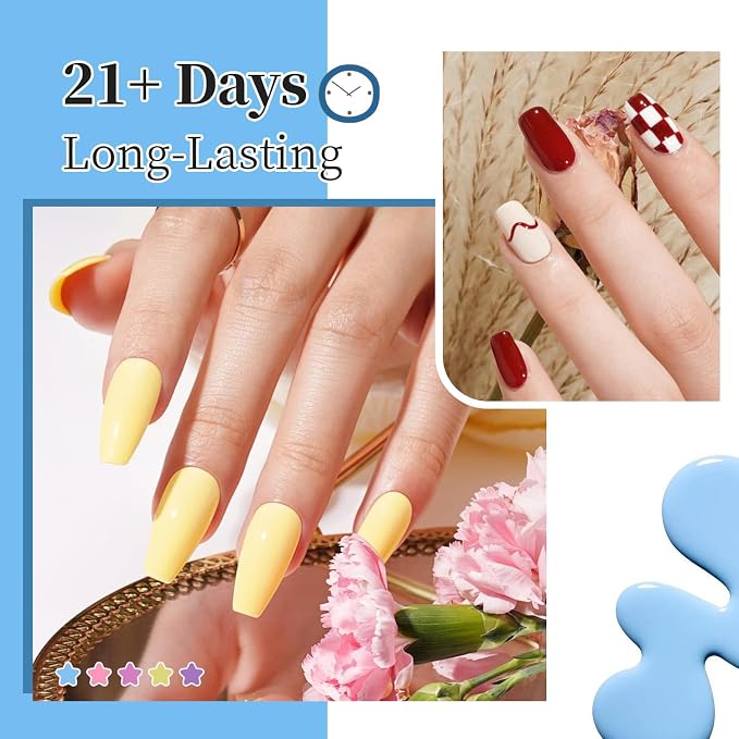 JODSONE Same Color Same Bottle 36 Colors Gel Nail Polish with U V Light Soak Off Glitter Base Top Matte Coat Manicure Salon Home DIY