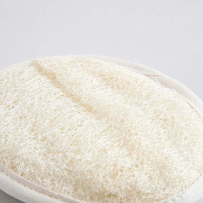 Chakra Fiber Exfoliating Loofah Pad Scrubber for Face and Body - Deep Cleansing Scrub Sponge, Essential Bath and Shower Accessory