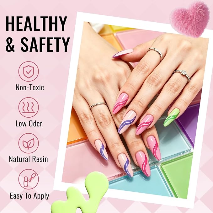 Phoenixy 45+5 Gel Polish Kit with UV Light and Nail Drill 68 PCS Nail Kit | 45 Colors Gel Nail Polish with 5 Base/Top Coat Manicure Set with Everything Home Salon Gifts for Women