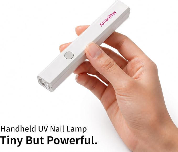 Handheld Mini UV Nail Lamp, Timer 20/60s, Portable Cordless Nail Lamp for Gel Nails, Manicure Gel Polish Curing Light, Fast Curing with USB-C Rechargeable Design