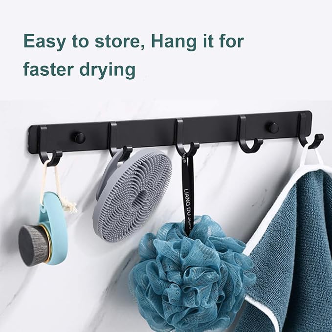 Food-Grade Silicone Body Scrubber Exfoliating & Massaging Brush, Black+Gray | INNERNEED Hygienic Shower Scrub Skin Wash Bath Tool for All Skin Types, Lathers Well, Longer Service Life