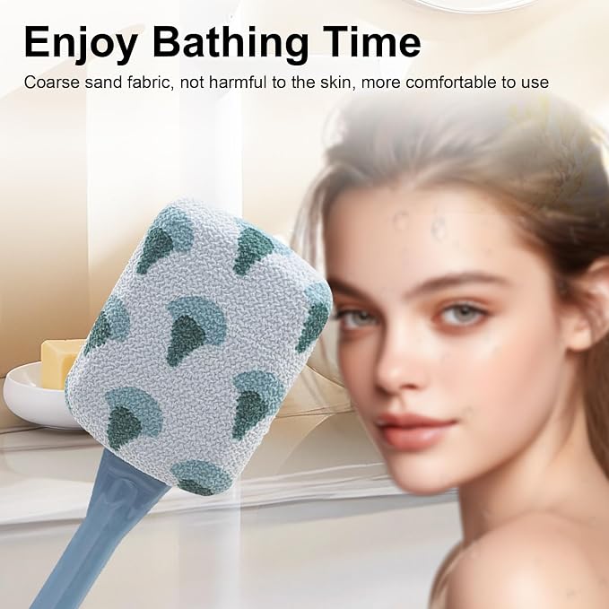 Shower Back Brush,Non-Slip Shower Brush with Long Handle,Gentle Exfoliation, No Harm to Skin, Suitable for All Kinds of Skin