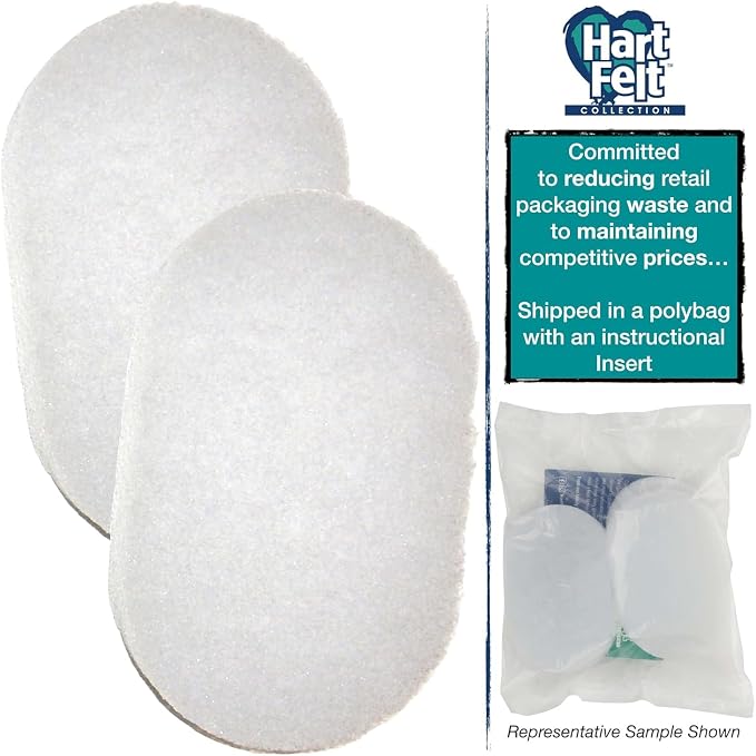 HartFelt Bath Sponges for Shower Women & Men | Soft Exfoliating Body Sponge for Dead Skin | Chemical-Free Sponges for Body | Cleanses Skin from Dirt & Excess Oil | Made in USA - Pack of 2