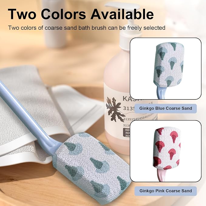 Shower Back Brush,Non-Slip Shower Brush with Long Handle,Gentle Exfoliation, No Harm to Skin, Suitable for All Kinds of Skin