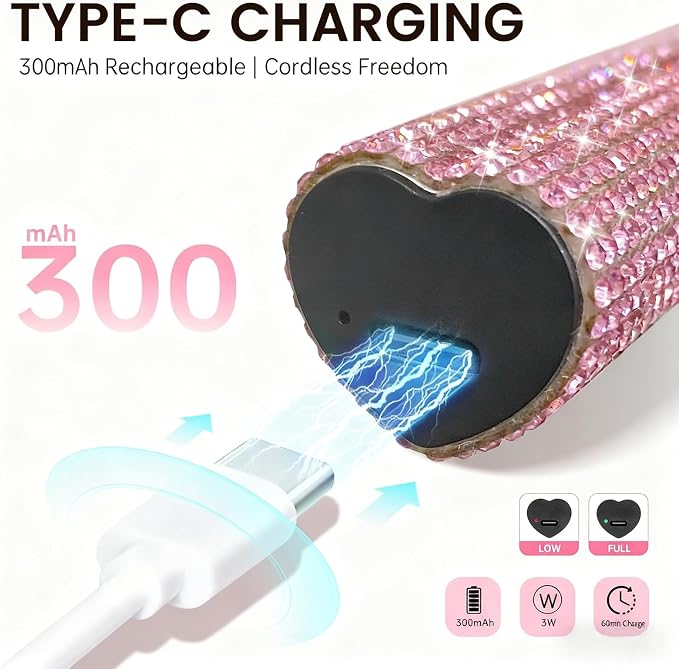UV Light for Nails, Handheld Mini Nail Lamp for Home DIY Manicure | Portable Cordless Rechargeable USB UV LED Nail Lamp Nail Dryer for Fast Curing