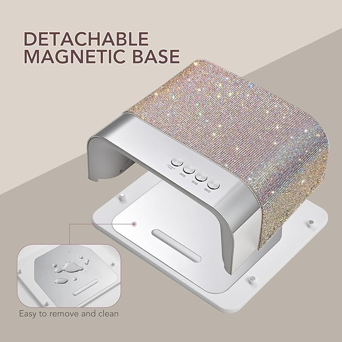 GAOY Professional UV Nail Lamp, Big Cavity Design for Long Nails, Diamond | Fast Curing Light, Infrared Sensor, Acrylic Polish, 3 Timer 30/60/99s, DIY at Home Salon, Gift for Women, Manicurist