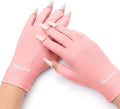 MelodySusie UPF50+ Fingerless UV Protection Gloves for Gel Manicures | Cool breathable fabric,professional UPF50+ UV protection,fingerless design ideal for salon & home gel manicure,Anti UV Light