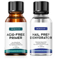Morovan Nail Primer And Natural Nail Prep Dehydrate Set, Fast Air Dry For Gel Polish & Acrylic Powder, Gel Primer and Dehydrator 30ml / 1oz