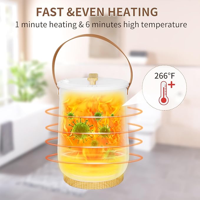 Hot Towel Warmer for Bathroom Luxury Bucket Towel Heater, 20L Large Capacity Spa Blankets Warmers, Safety Lock Design, 5 Fragrance Discs, Auto Shut Off, Fit up to Two 40"X70" Oversized Towels