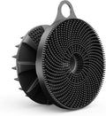 2 in 1 Shower Brush, BEAUTAIL Silicone Body Scrubber & Scalp Massager | Dual-Sided Bath Brush for Deep Cleansing & Dandruff Removal, Gentle Exfoliator for Sensitive Skin, Women, Men & Kids (Black)