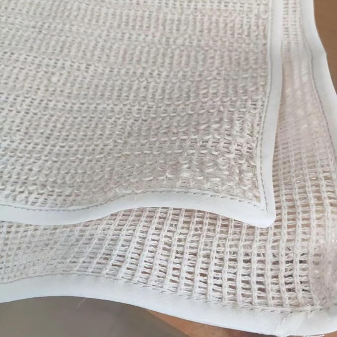Exfoliating Loofah Washcloth Back Scratcher for Women, Natural Sisal Body Exfoliator Scrubber, Rough Sisal estropajos para el Cuerpo Deep Exfoliating Towel for Shower