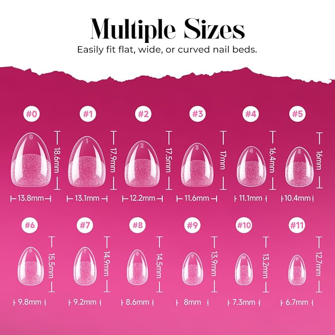 UNA GELLA Gel Nail Kit Extra Short Almond Nail Tips 216Pcs and Glue Air Dry | Pre-Etched Soft Gel Nail Tips, Nail Glue Gel No U V Needed, Extra Short Press on Nails, Cuticle Trimmer & File for Home DIY