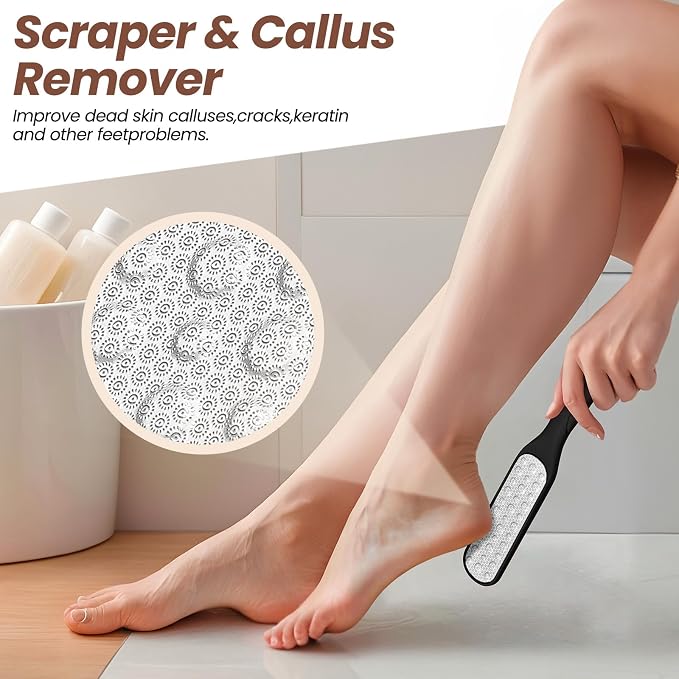 4 Pack Toe Cleaning Brush Set,Long Handle Bath Toe Brush Scrubber Bathroom for Seniors Elderly Men and Women (Black)
