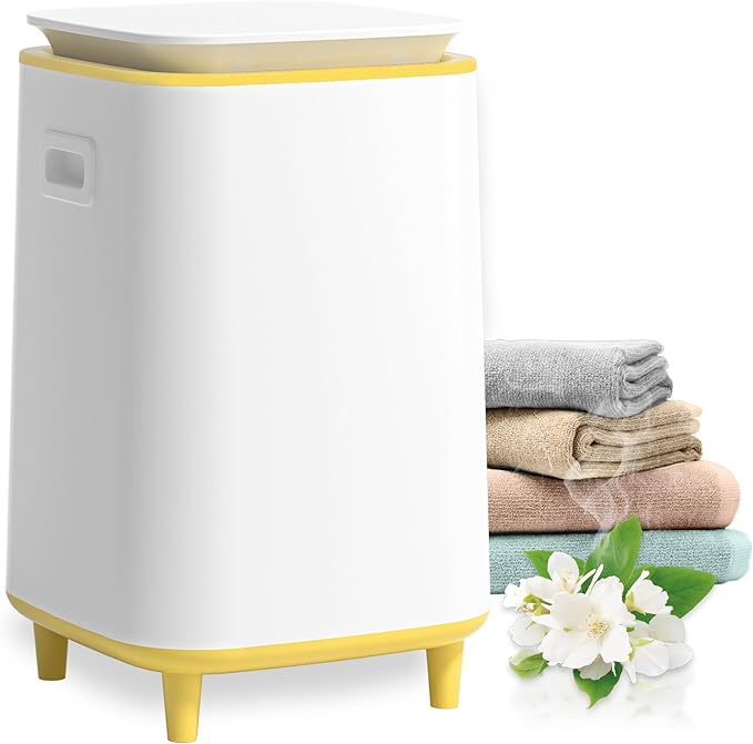 Large Towel Warmer for Bathroom, Unlimited Heating Heated Towel Warmers Bucket, Bath Blanket Warmers for SPA, Auto Shut Off, Fits Up to Two 40"X70" Oversized Towels, Bathrobes, Ideal Gifts, Yellow