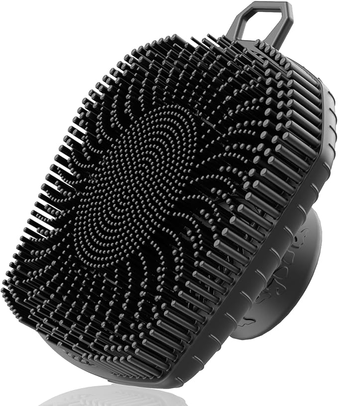 RamPula Face Scrubber, Pore Brush | Lymphatic Drainage Brush, Silicone Facial Cleansing Brush, Face Brush for Lymphatic Drainage Massager and Blackhead Removing Pore Cleansing Massaging for Sensitive
