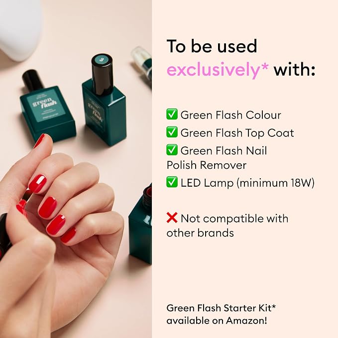 Manucurist Green Flash Quartz Sparkling Brown LED Gel Nail Polish | LED Gel Polish & Semi-Permanent Nail Varnish, UV Nail Lamp - 12-Free, Bio-Sourced, Vegan, Made in France, 0.5 fl oz