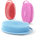 Silicone Body Scrubber,Loofah Exfoliating Body Scrubber,Bath Brush,Set of 3 Soft Body Scrubber,Dead Skin Remover for Body,Shower Scrubber for Body,Fit for Sensitive and All Kinds of Skin