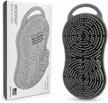MOOFAH™ Body Scrubber- Deep Cleansing, Gentle Exfoliation for Smoother Skin, Soft-Touch Bristles, Made in USA by Chicago Comb, Easy Rinse, Quick-Dry (Shadow Grey)