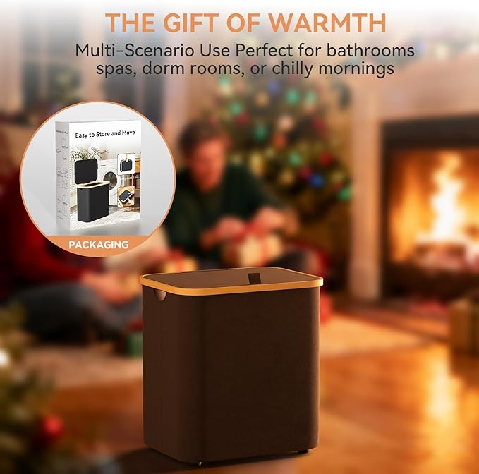 Towel Warmer for Bathroom,35L Foldable Towel Warmer Quick Heat Warming Tub Heating Detachable Bucket with Auto Shut Off, Electric Hot Towel for Spa,Blanket,Baby,Bathrobe Towels