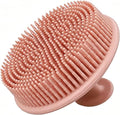 Silicone Body Scrubber, 2 in 1 Exfoliating Shower Bath Scrubber, Soft Silicone Loofah for Sensitive Skin, Shower Hair Scalp Massager, Easy to Clean, Lather Well (Brown)