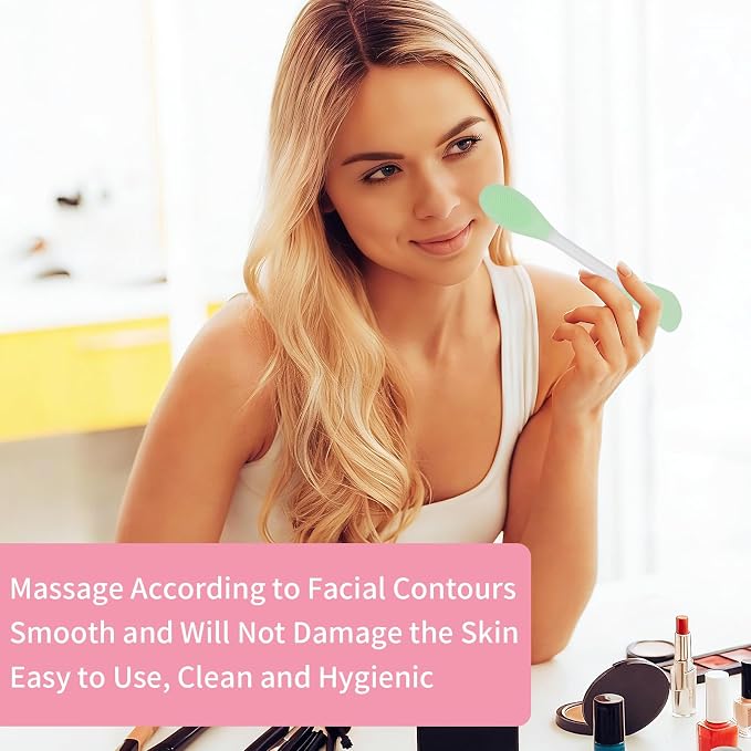 4Pcs Silicone Face Mask Applicators,Face Scrubber for Applying Facial Mask | Flexible Facial Mud Masks Applicator,Supplies Tool for Applying Facial Mask,Sleeping Mask,Clay Mask,Body Lotion
