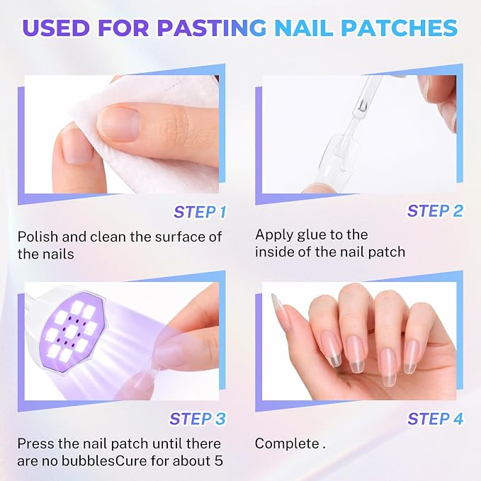 YSC UV Nail Lamp,Cordless Rechargeable UV Light for Gel Nails,27W Mini Flash Cure Nail Lamp with 4 Timers LCD Display & Smart Sensor, Foldable 360° Gooseneck Nail Dryer for Gel Polish,Home Salon DIY
