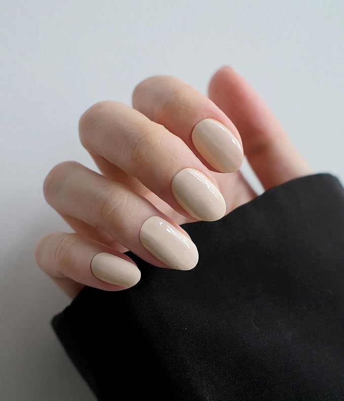 Nail Polish Strips - No UV Lamp Needed (Loft Light Nude) | 22 Pcs Salon Quality Gel Nail Stickers - Long Lasting Wraps Easy Application and Removal